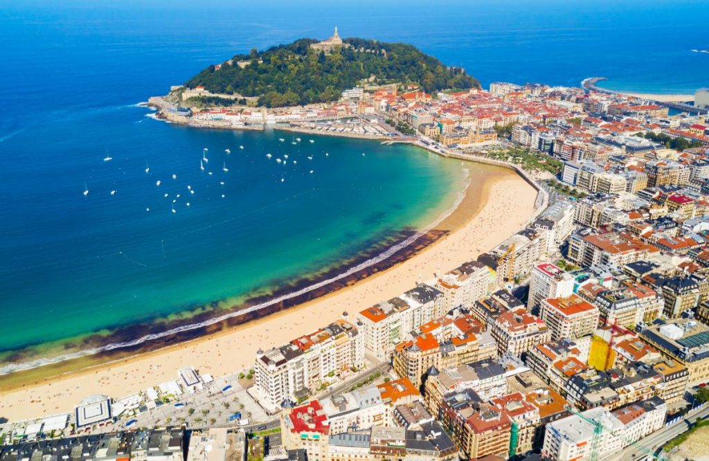 La Bahía de La Concha en San Sebastián