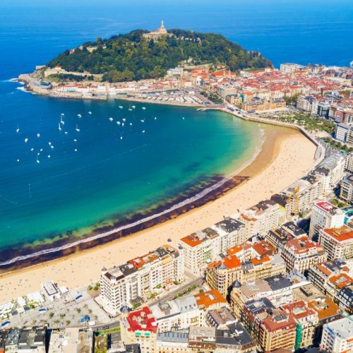 La Bahía de La Concha en San Sebastián