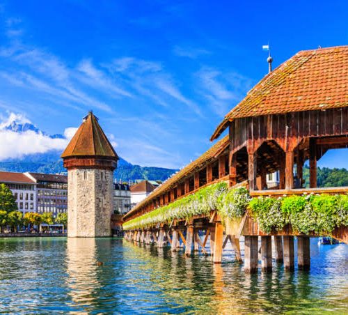 Kapellbrücke en Lucerna